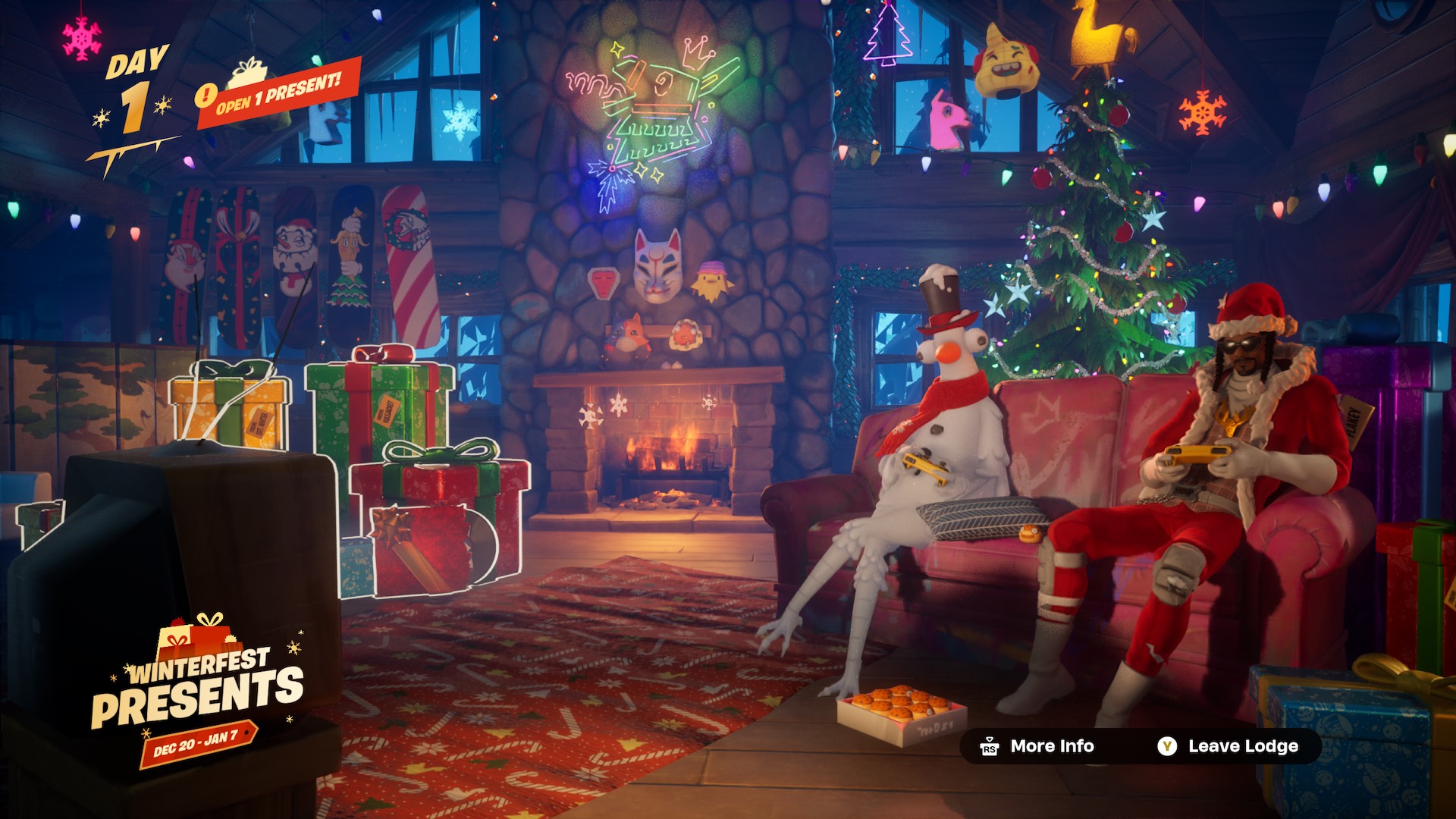 Alle Fortnite Winterfest 2024 -Geschenke und was sich darin befindet