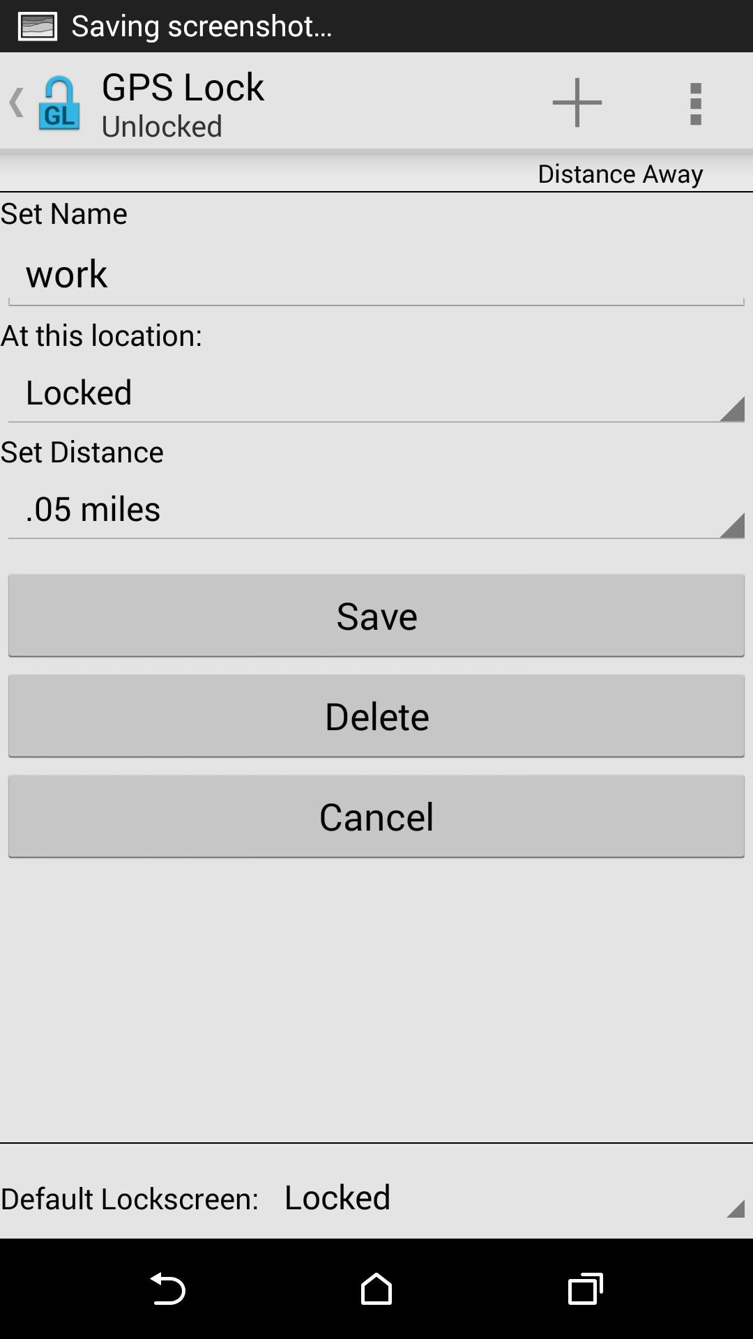 GPS Lock