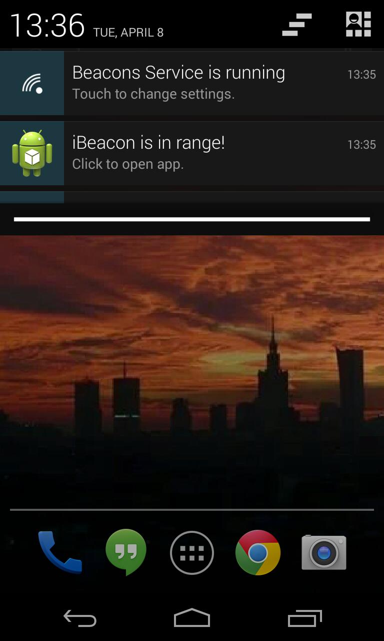 nRF Beacon Service