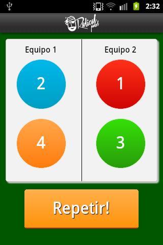 Sorteo equipos de padel