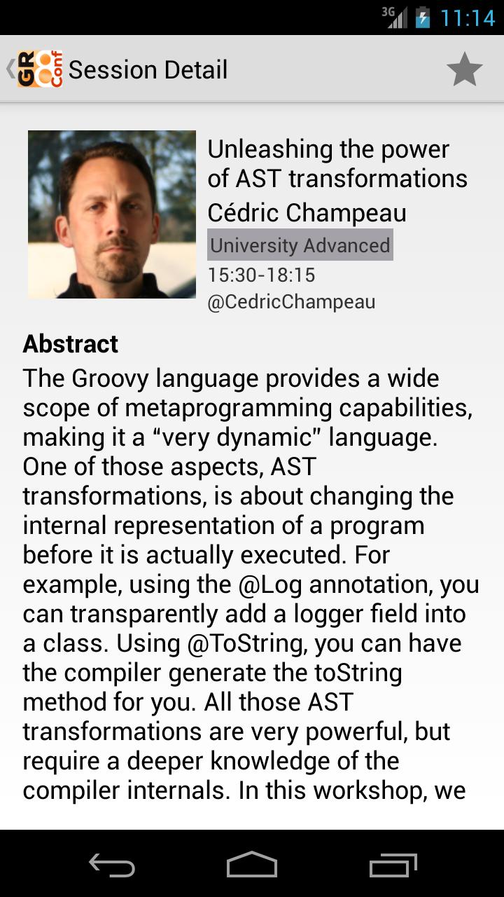 GR8Conf Agenda
