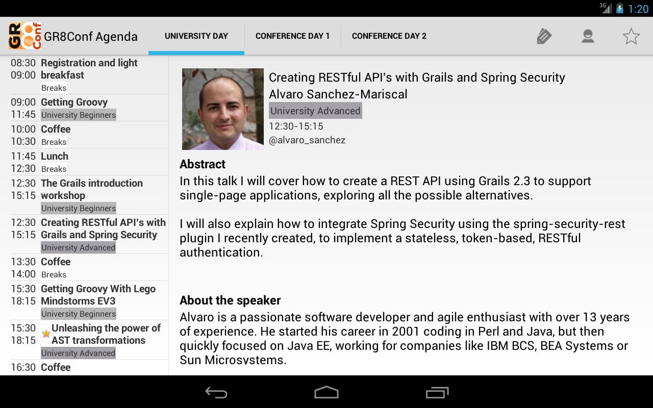 GR8Conf Agenda