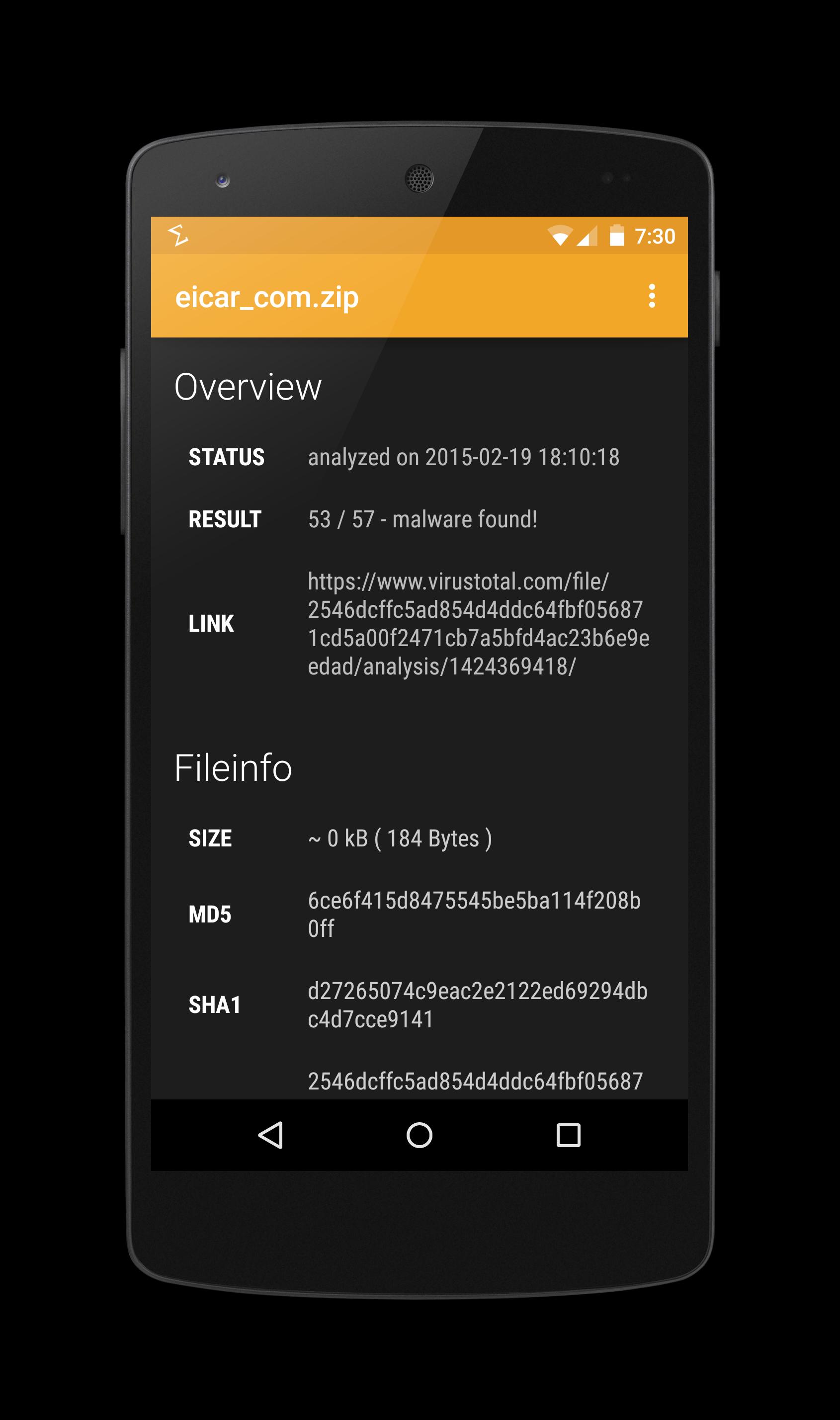 VirusTotal Uplink