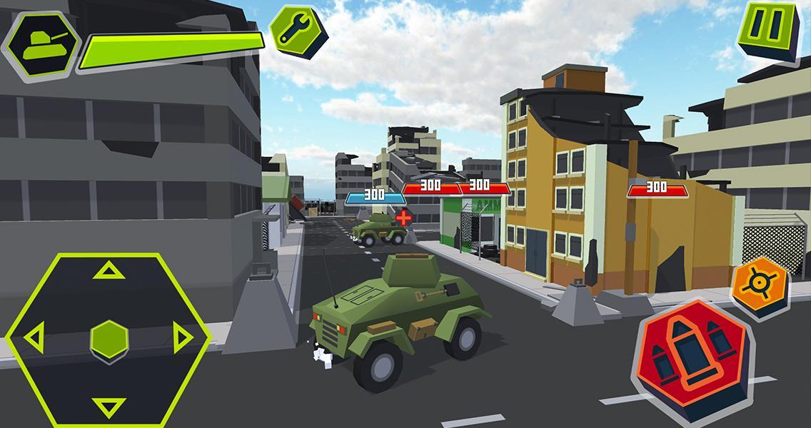 Cube Tanks - Blitz War 3D