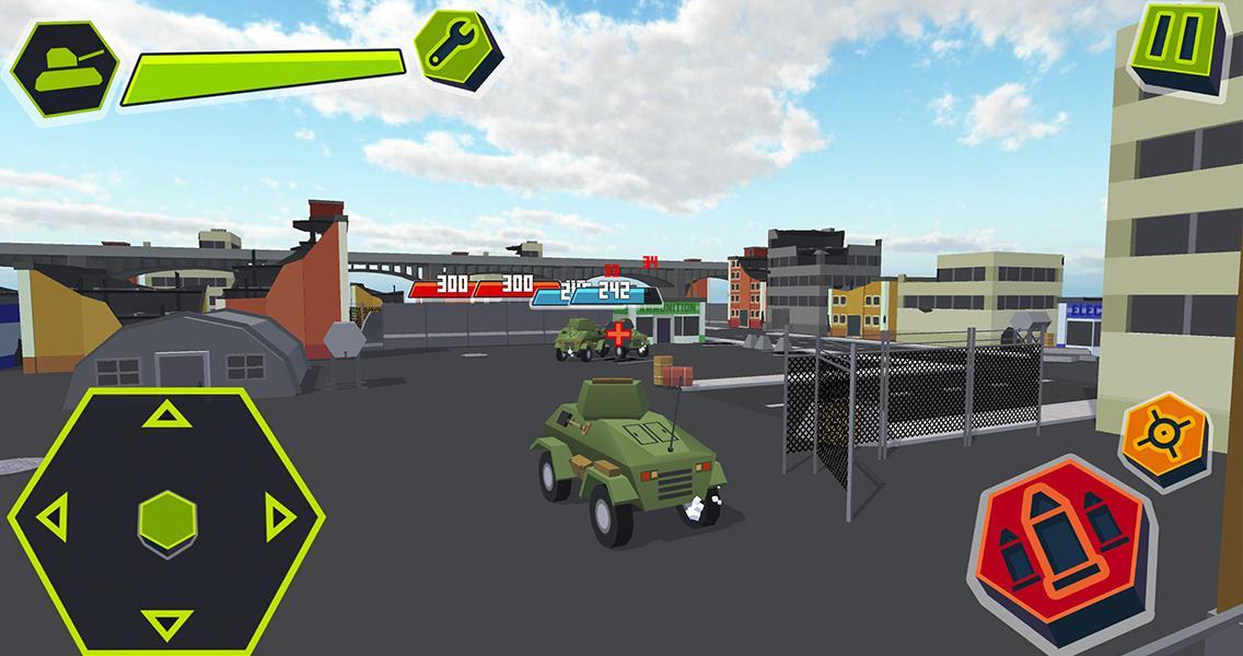 Cube Tanks - Blitz War 3D
