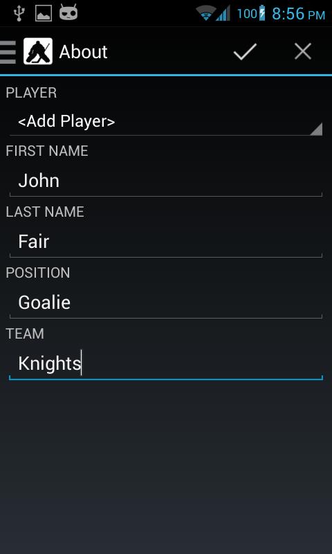 Goalie Tracker