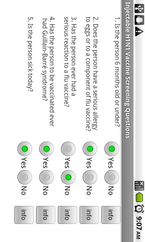 Influenza A H1N1 Screening