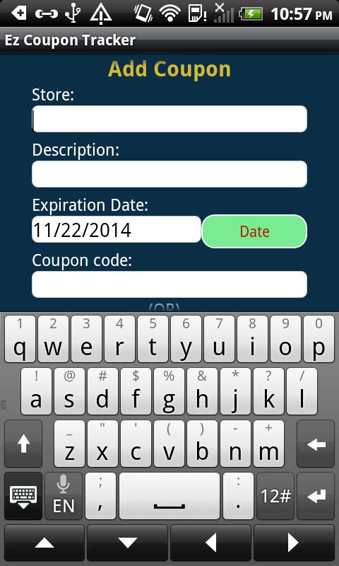 Ez Coupon Tracker