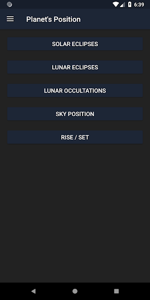 Planet's Position