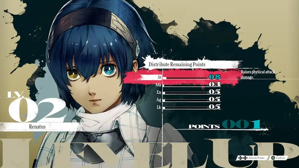Metapher Refantazio Best Build für den Protagonisten