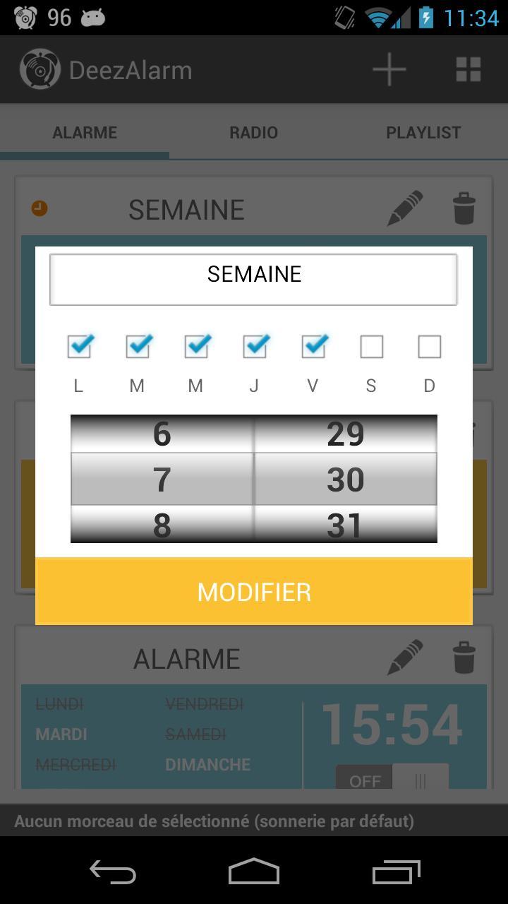 Deezalarm :Alarm with Deezer
