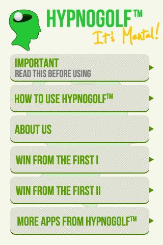 Hypno Golf-Win From the First