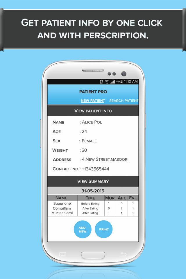Patient Data Record