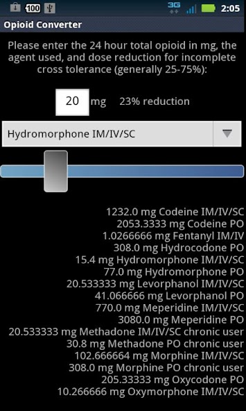 Opioid Converter