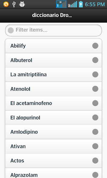 Diccionario Drogas