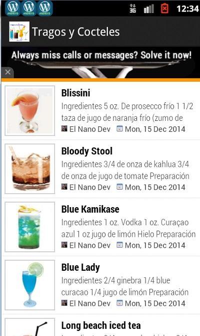 Tragos y Cocteles