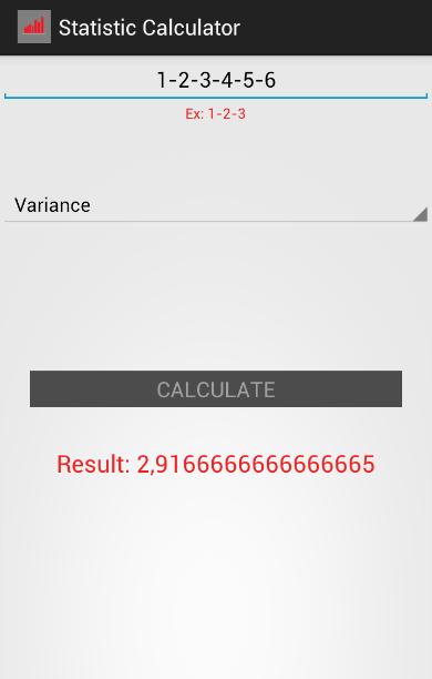 Statistics Calculator ++