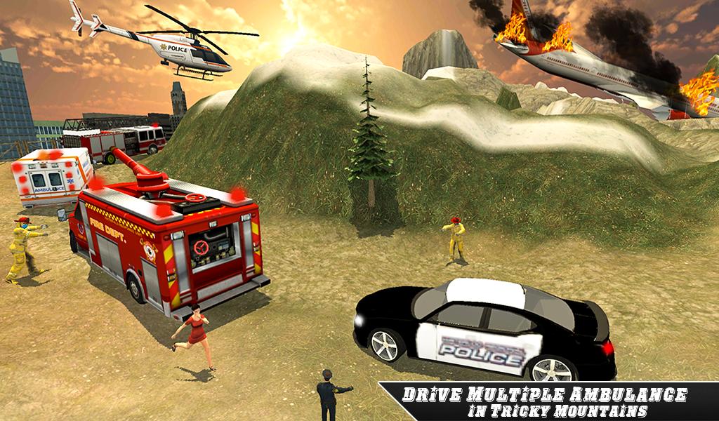 Airplane Fire Fighter  Ambulan