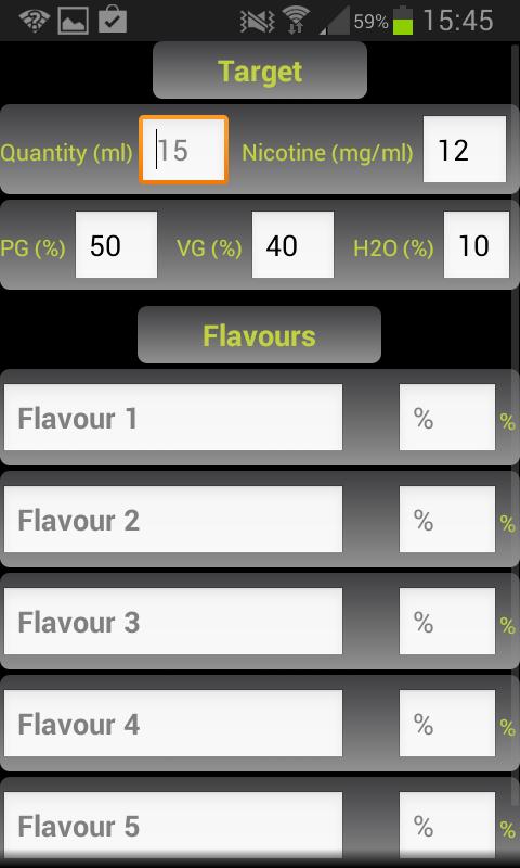 E-Liquid Calculator