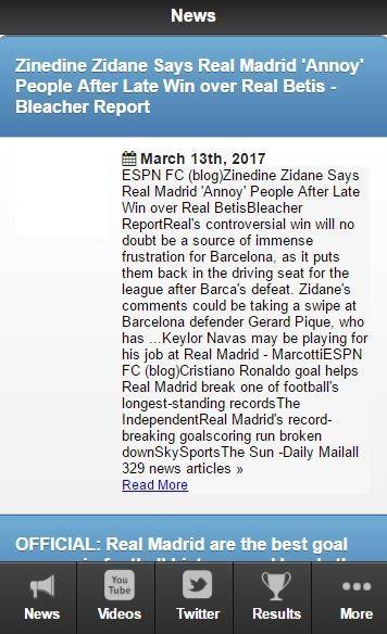 Madrid Football News