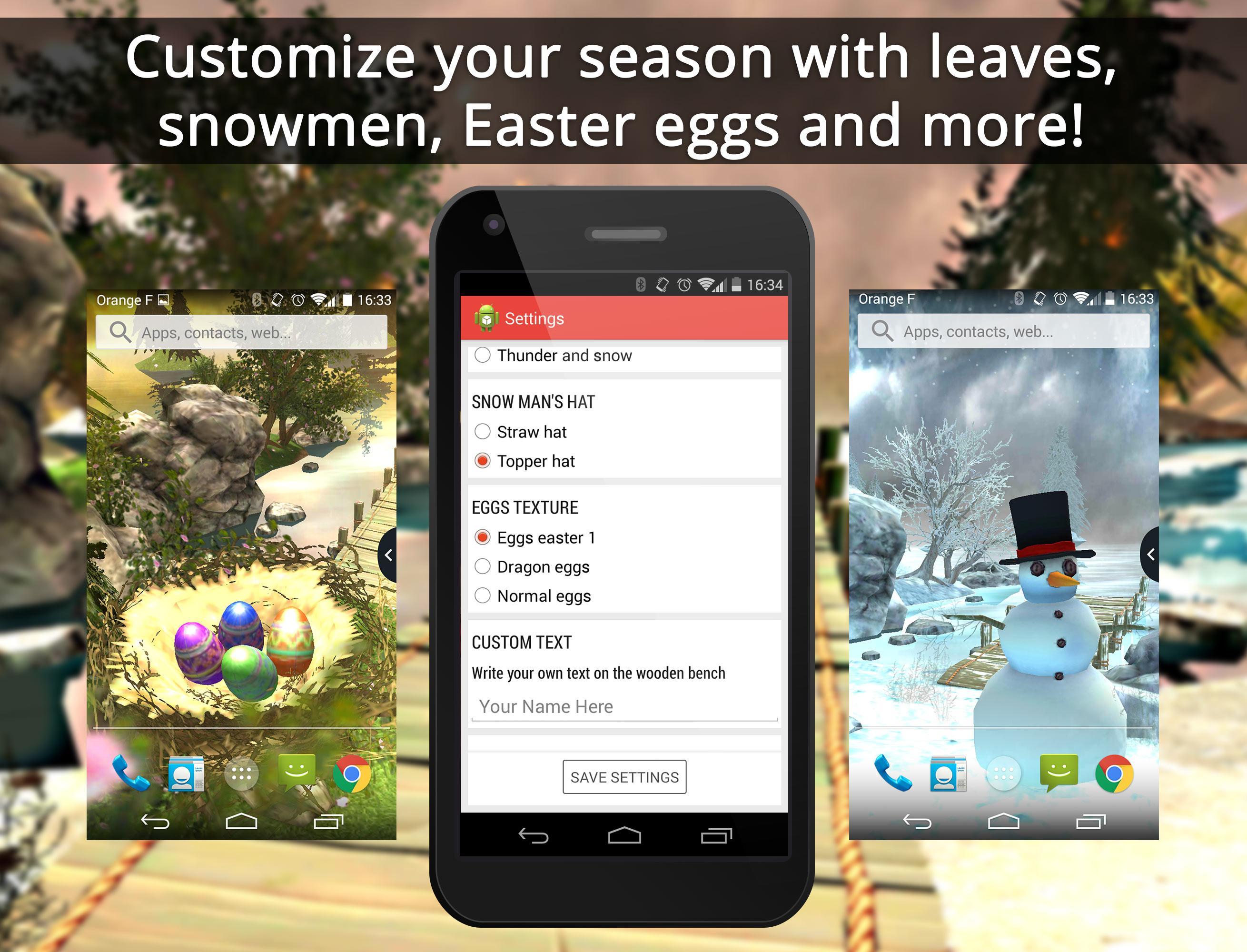 UR 3D Four Seasons Wallpaper