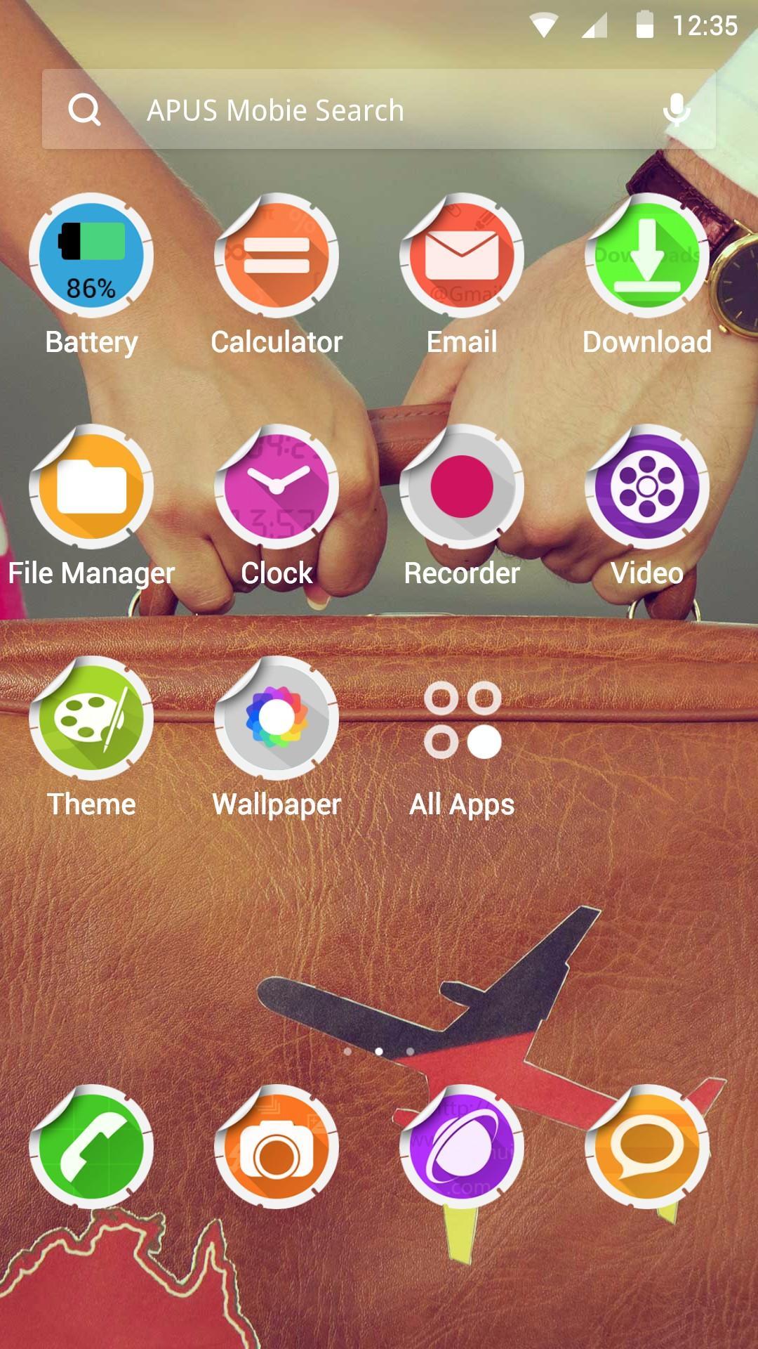 Sticker Travel APUS theme