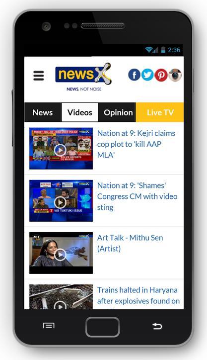 NewsX: Live English News App