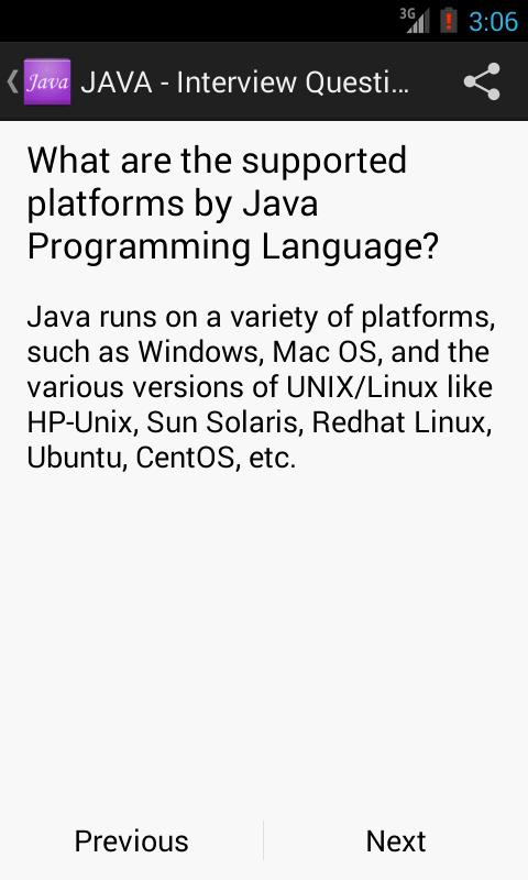 JAVA - Interview Questions