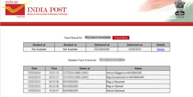 India Speed Post Tracker