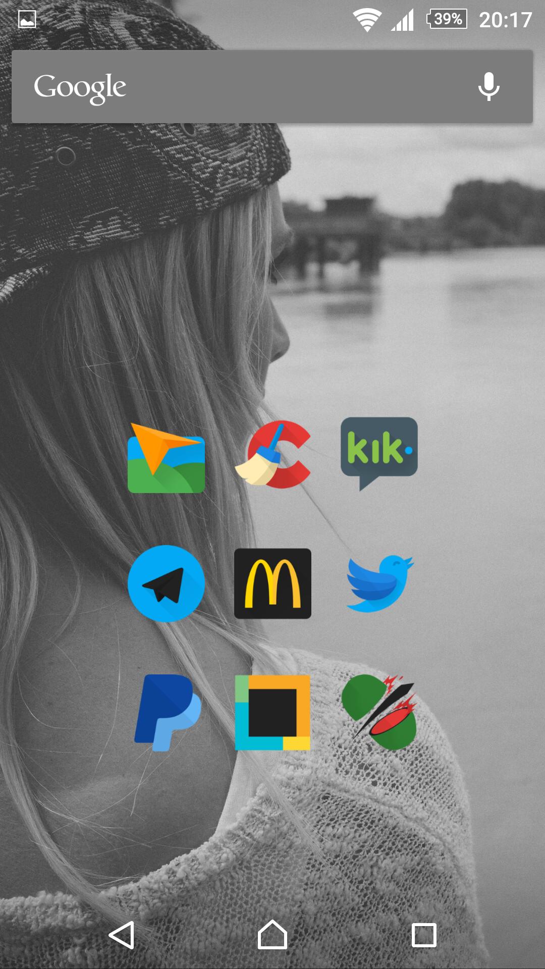 Glim - Dark Flat Icon Pack