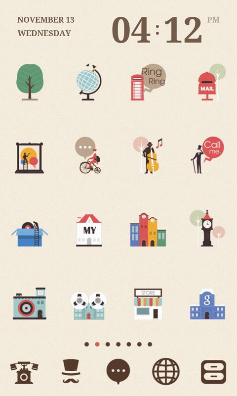 ColorTown LINE Launcher theme