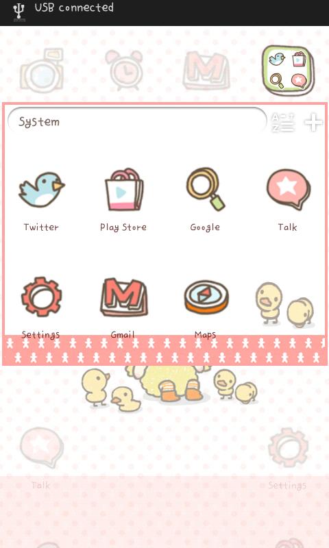 BeBe(Chick) Go Launcher theme