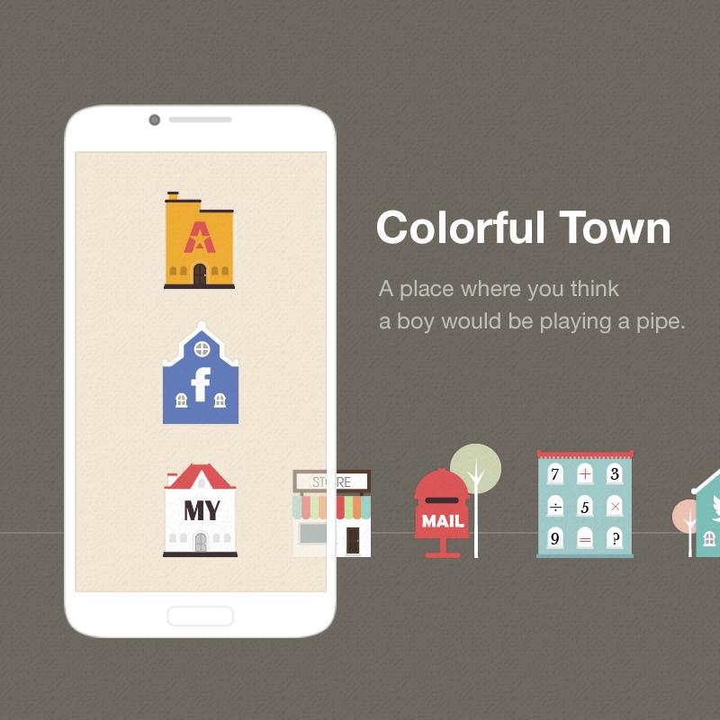 ColorTown LINE Launcher theme