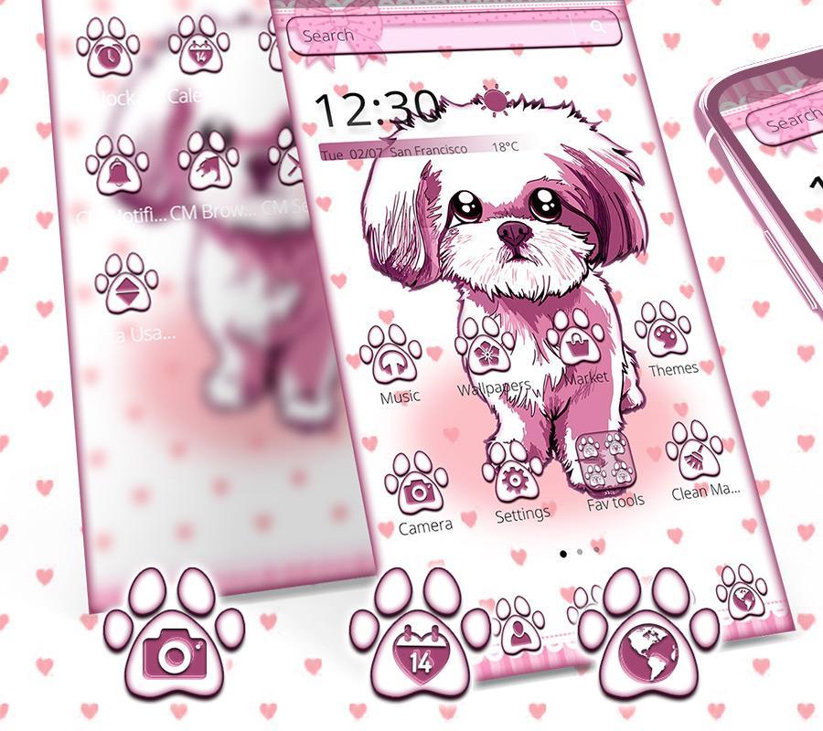 Cute Cartoon Dog Theme