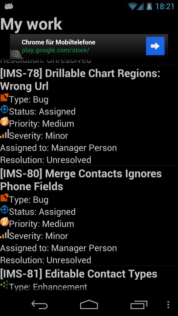 Gemini Issue Tracker App
