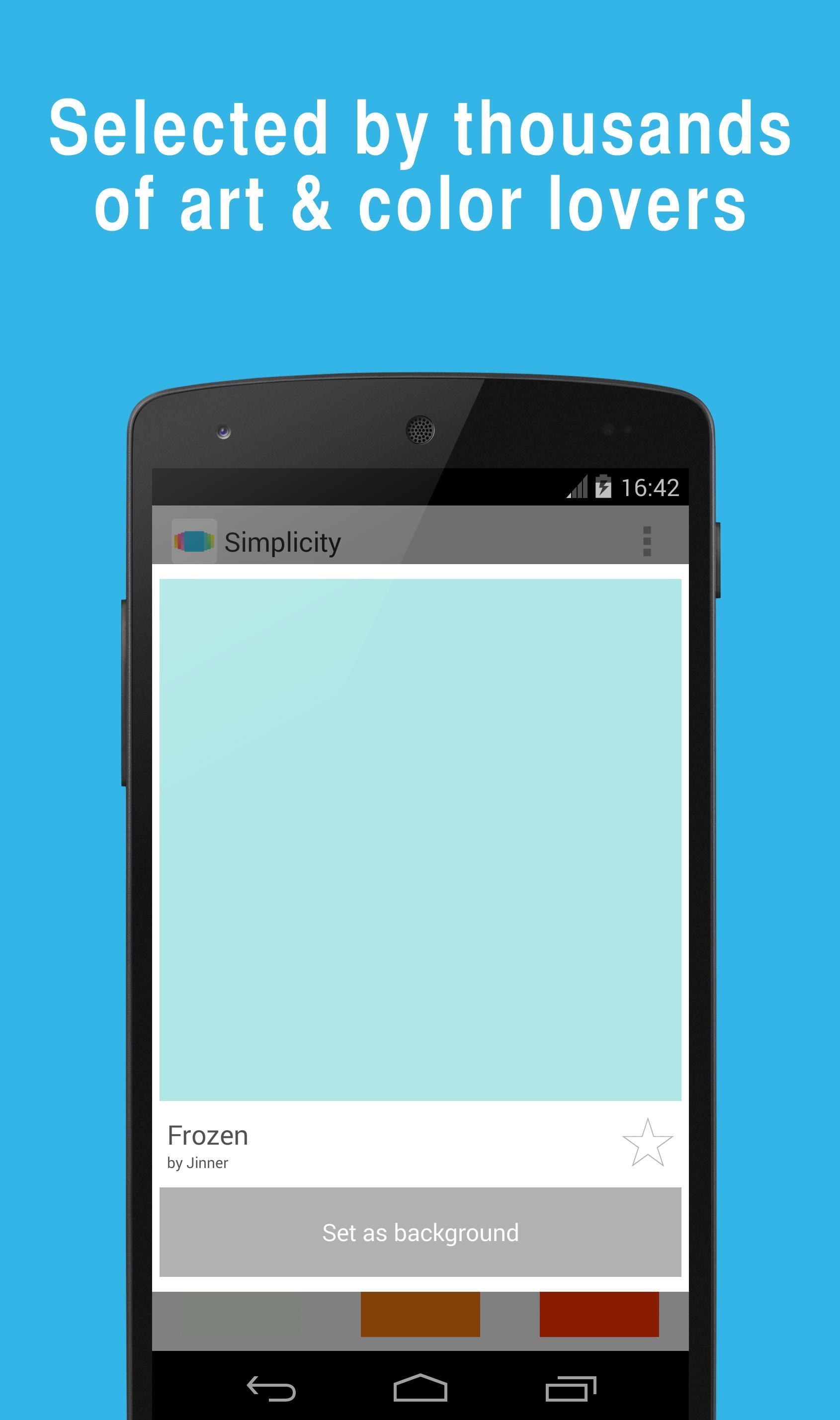 1 Color background: Simplicity