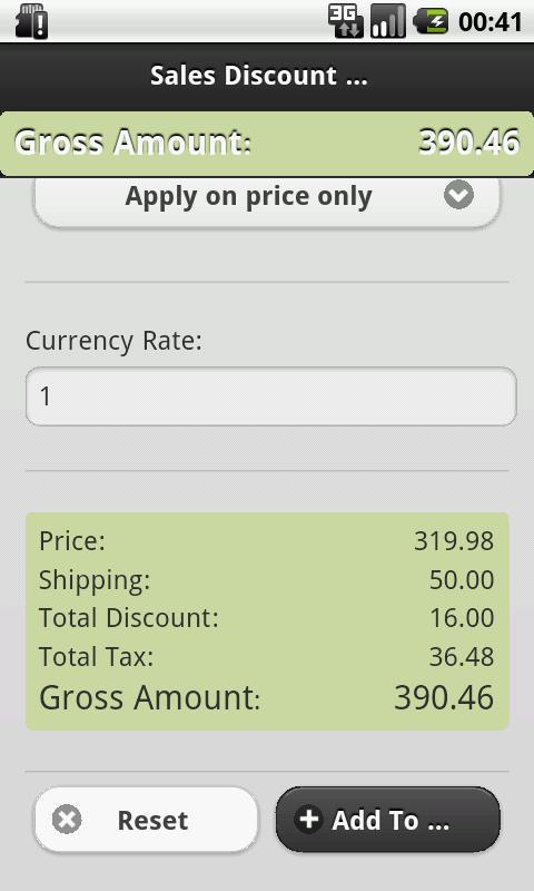 Sales Calculator For eCommerce