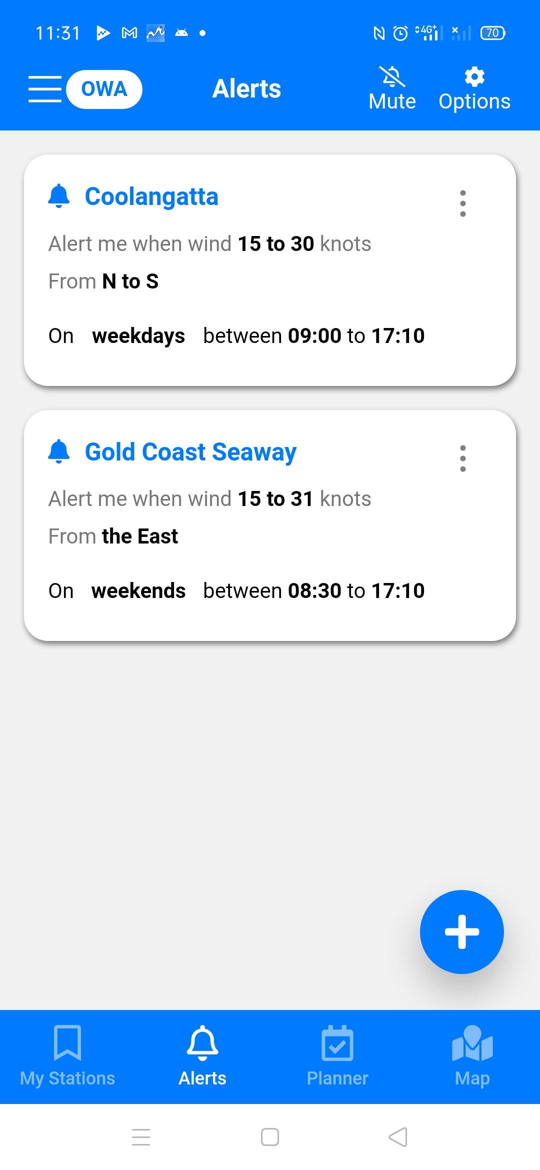 Oz Wind Alerts