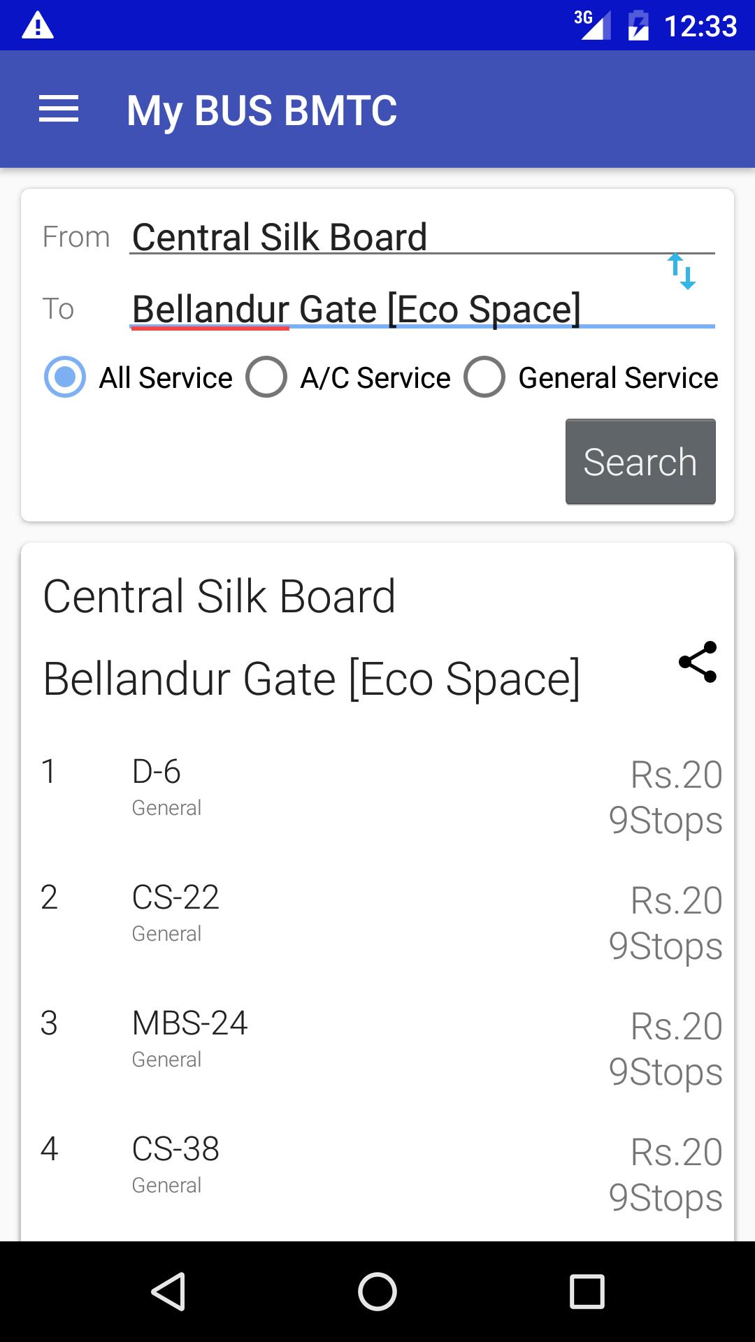 My Bus Bangalore(BMTC)