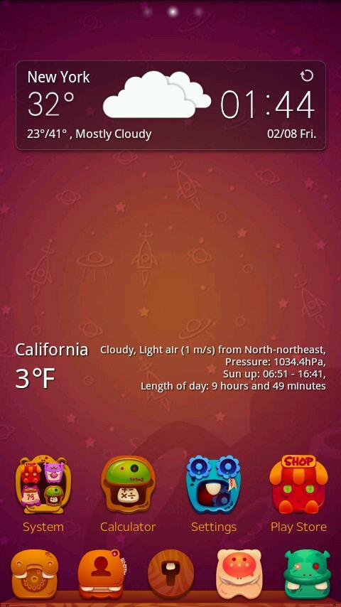 Monsters GO LauncherEX Theme