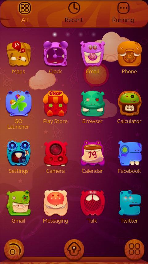 Monsters GO LauncherEX Theme