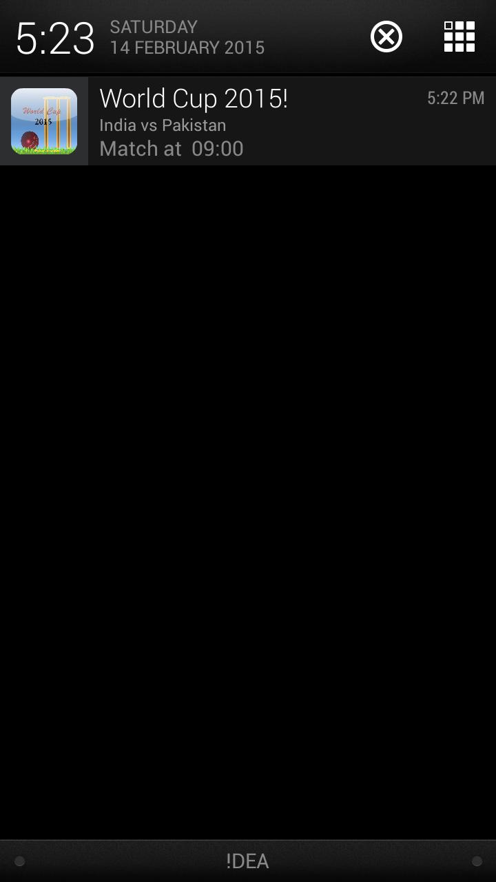 2015 Cricket WorldCup-Notifier