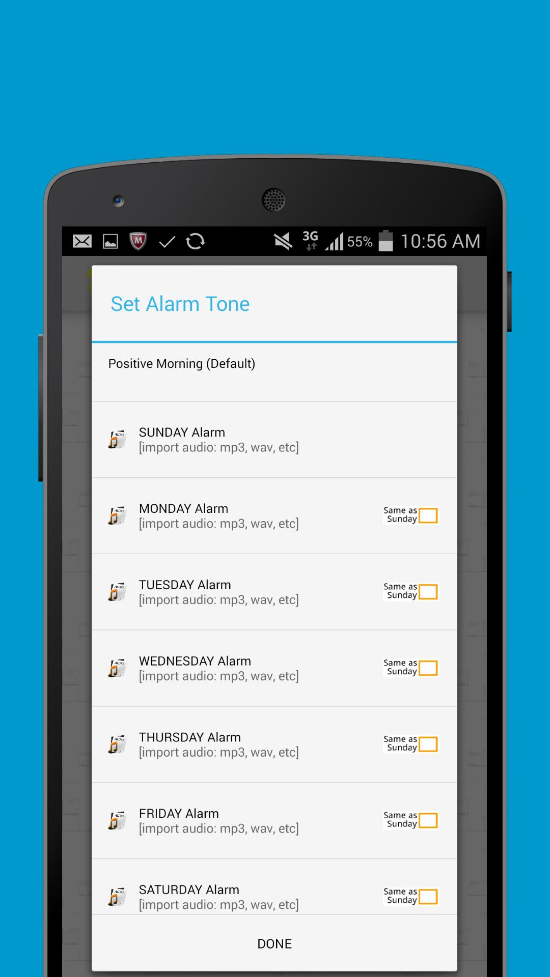 WakeApp Alarm