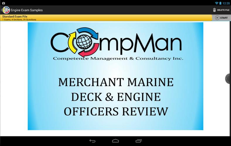 CompMan Maritime Exam Reviewer (Demo)