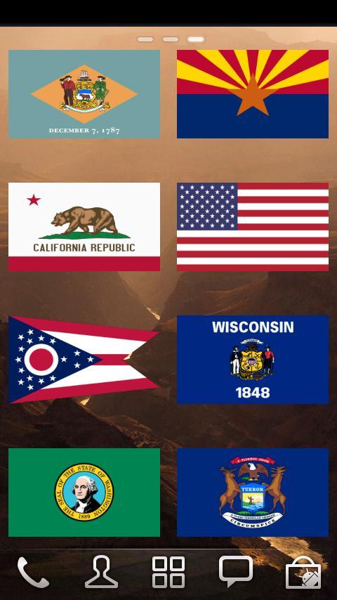USA Flags Widget