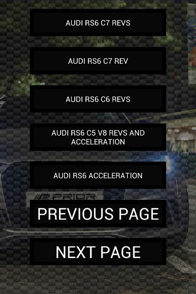 Engine sounds of RS6 S6 A6