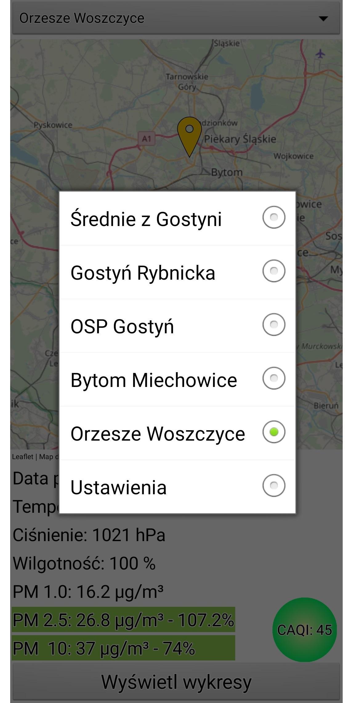 Powietrze w Gostyni