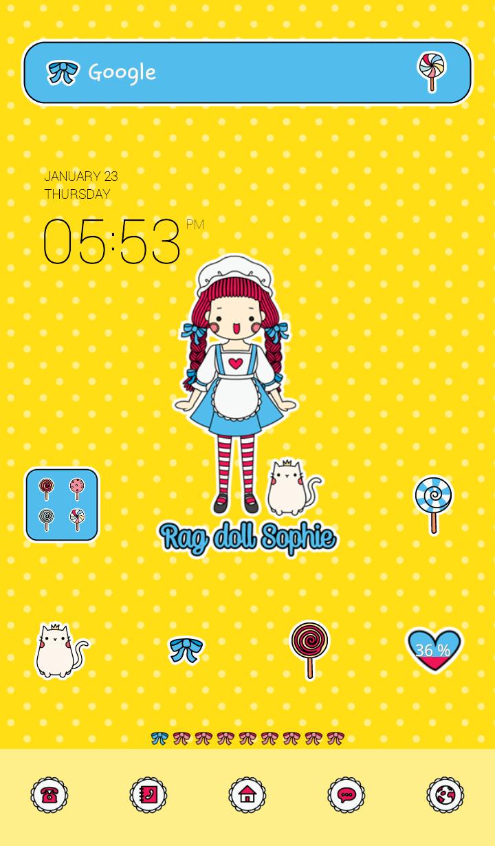 rag doll sophie dodol theme