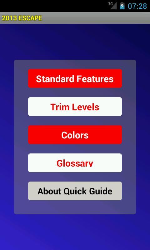 Quick Guide 2013 Ford Escape