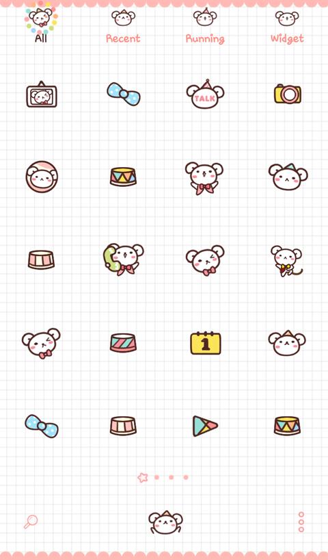 cute mouse dodol theme